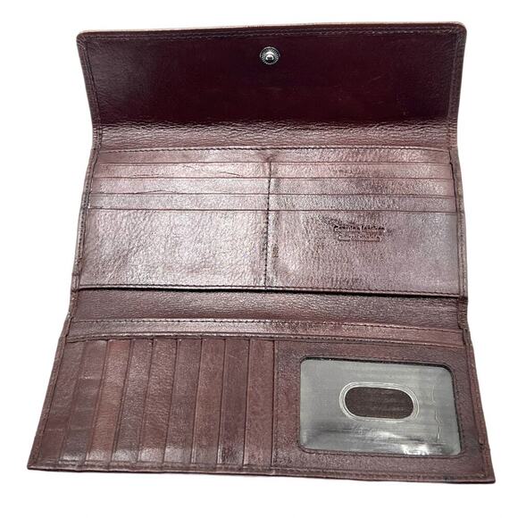 Bugatti Women’s Brown Leather RFID Trifold Wallet 26 Slot Organizer Minimalist - Picture 3 of 13